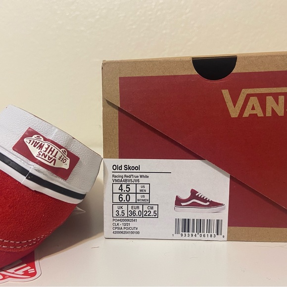 Red Vans Old School Sneakers - Picture 5 of 5